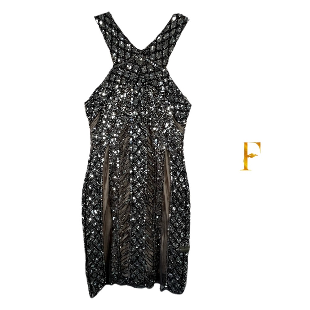 Roaring 20’s Sequence Halter Dress